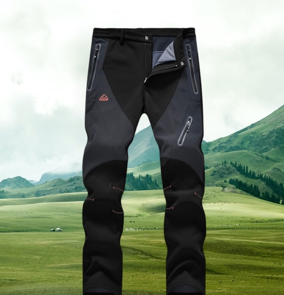 Outdoor Sports Other - NWT Outdoor Sports Black and Gray Fleece Lined Pants Softshell Pants Size 36